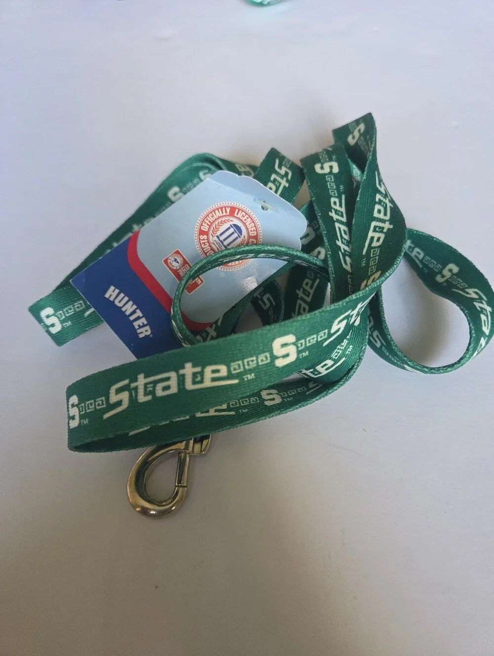Michigan State Dog Leash Spartans NCAA  Green White NWT Heavy Duty Durable